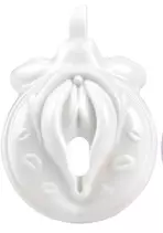 Keuschheitskäfig Sissy Kiss 3,5 x 3,8 cm Weiß – 1/3