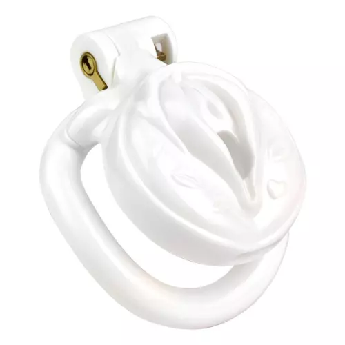 Keuschheitskäfig Sissy Kiss 3,5 x 3,8 cm Weiß – 3/3