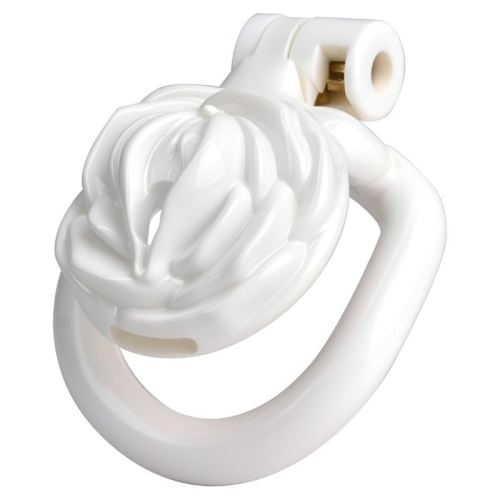 Cage de Chasteté Sissy Rose 3.5 x 3.5cm Blanche