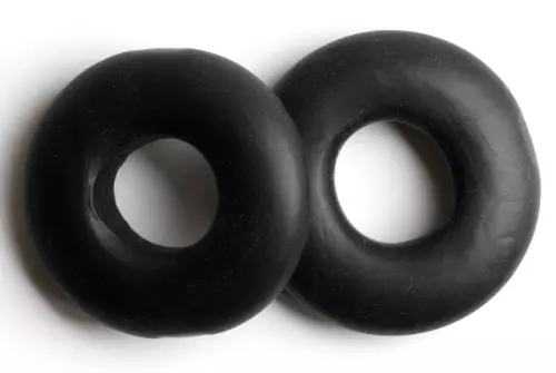 2er-Set weiche Cockrings Stacker 20 mm Schwarz – 1/4