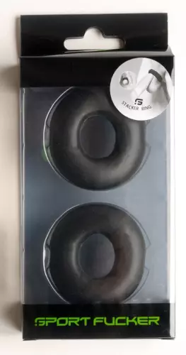 2er-Set weiche Cockrings Stacker 20 mm Schwarz – 2/4