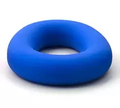 Cockring aus Silikon Hero Ring 35 mm Blau – 3/4