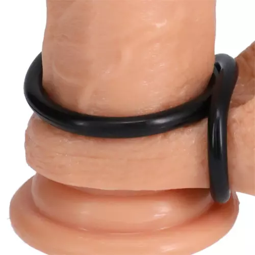 Set von 3 Cockrings Gasket Schwarz – 5/7