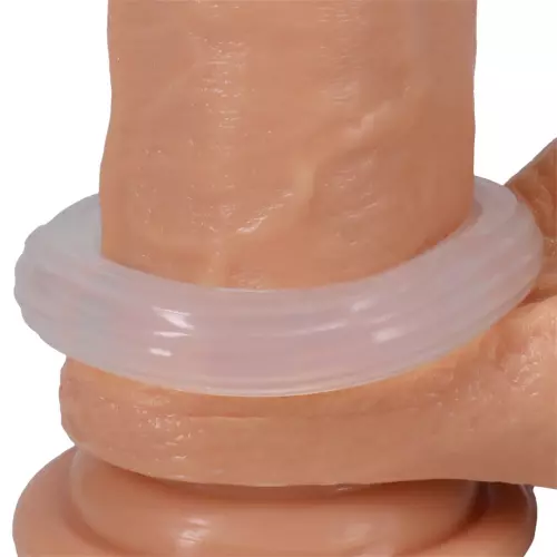 Cockring The Ribbed Donut 28 mm Transparent – 6/6
