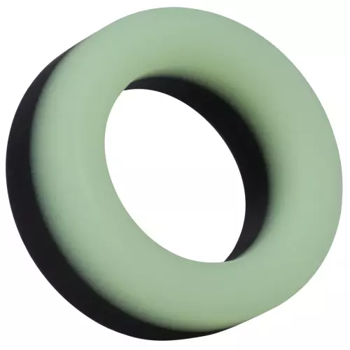 Phosphoreszierender Penisring The Big O 32 mm Schwarz-Grün – 1/6