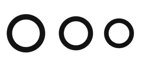Set mit 3 schwarzen Cockrings Sono N25 – 3/3