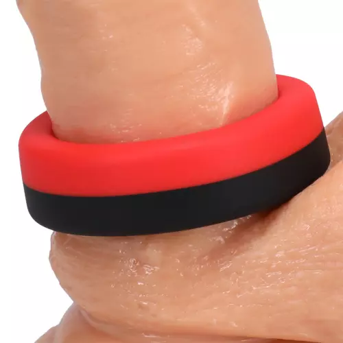 Cockring The Big O 32 mm Schwarz-Rot – 5/6
