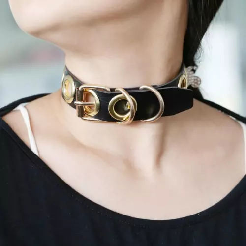 Halsband Cirgoth Schwarz und Vergoldet – 4/4