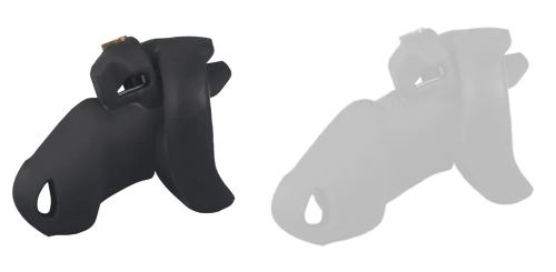 Cage de Chasteté Silicone Flexty S 9 x 3.5cm Noire