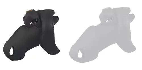 Silikon-Keuschheitskäfig Flexty S 9 x 3,5 cm Schwarz – 1/6