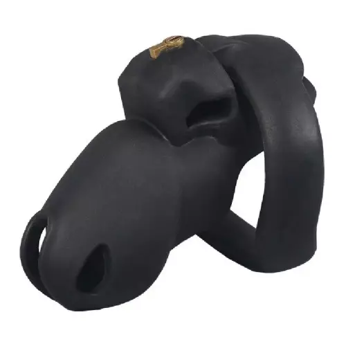 Silikon-Keuschheitskäfig Flexty S 9 x 3,5 cm Schwarz – 2/6