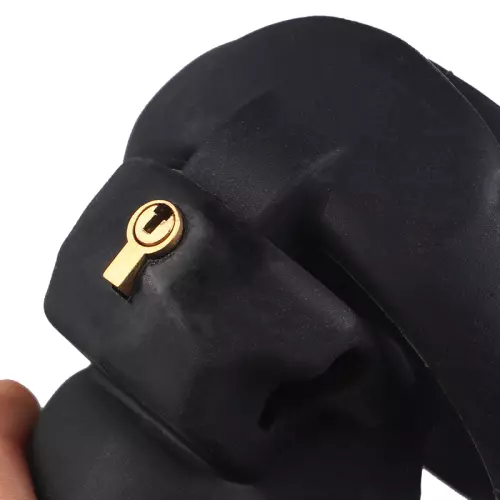 Silikon-Keuschheitskäfig Flexty S 9 x 3,5 cm Schwarz – 4/6