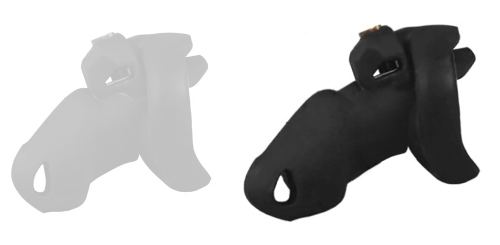 Cage de Chasteté Flexty M 10.5 x 3.5cm Noire