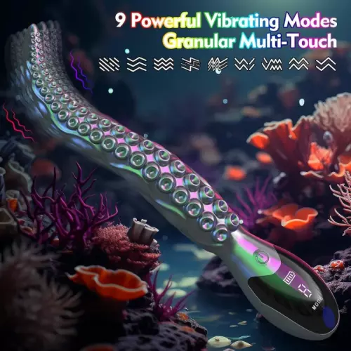 Griffiger vibrierender Dildo Litak 19 x 3,6 cm – 4/4