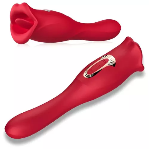 Anilingus-Stimulator mit Dildo Lips Tongue 10 x 3,4 cm – 2/4