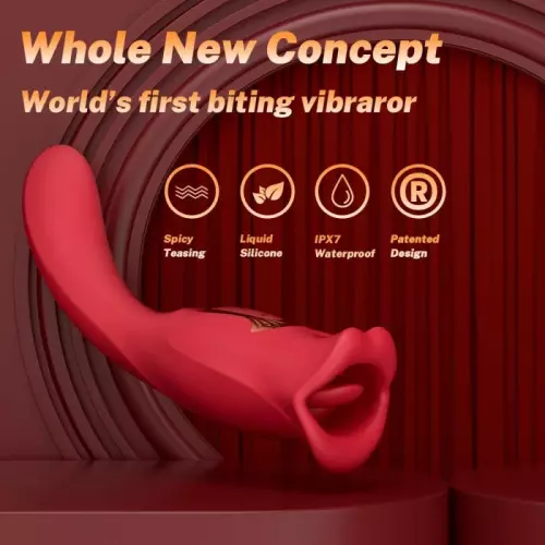 Anilingus-Stimulator mit Dildo Lips Tongue 10 x 3,4 cm – 4/4