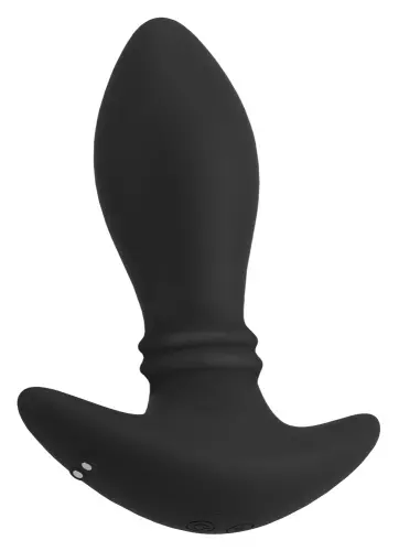 Vibierendes Plug mit beweglichen Ringen Anos 14 x 4,8 cm Schwarz – 5/10