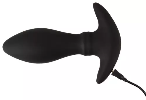Vibierendes Plug mit beweglichen Ringen Anos 14 x 4,8 cm Schwarz – 8/10