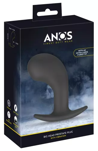Prostata-Stimulator Big Head Anos 11 x 4 cm Schwarz – 2/11