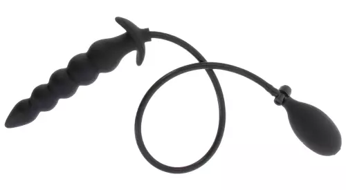 Aufblasbarer Plug Ribbed Advanced 18,5 x 4 cm Schwarz – 3/5