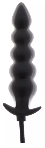 Aufblasbarer Plug Ribbed Advanced 18,5 x 4 cm Schwarz – 4/5