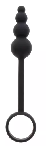 Cockring Analplug Beads Ring 8,5 x 3,5 cm Schwarz – 1/4