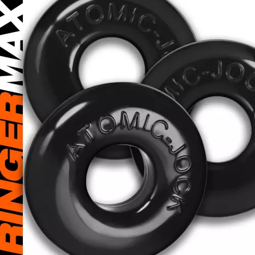 Lot von 3 Cockrings Ringer Max 20 mm Schwarz – 4/4