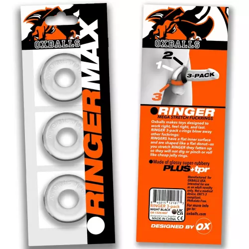 Lot von 3 Cockrings Ringer Max 20 mm Transparent – 3/5