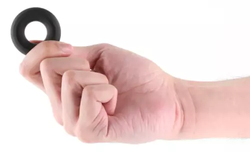 Cockring Stretch Fireman Schwarz – 3/12