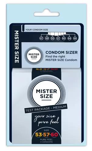 Kondome Messer Mister Size Probe 3 Größen 53, 57 und 60 mm x 3 – 1/2