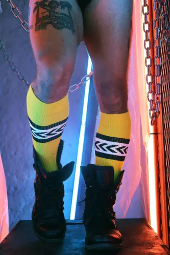 Lange Socken Daddy's Favorite Gelb – 5/6