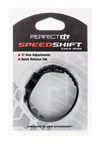 Verstellbarer Cockring „Impress“ in Schwarz – 5/6