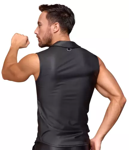 Ärmellose Hemdbluse Lessio Schwarz – 6/8