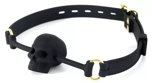 Knebel Totenkopf Skull Schwarz – 1/3