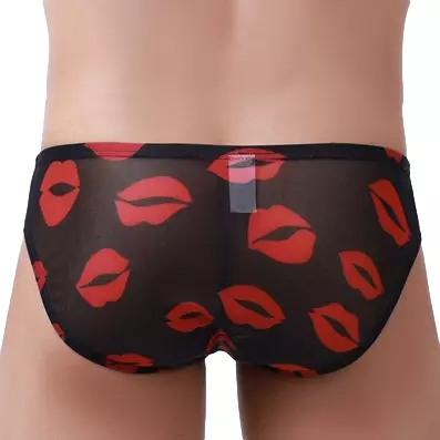 Sexy Slip Kiss Lips Schwarz – 2/2