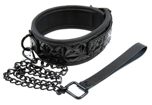 SM Collar and Leash - Sinful Black