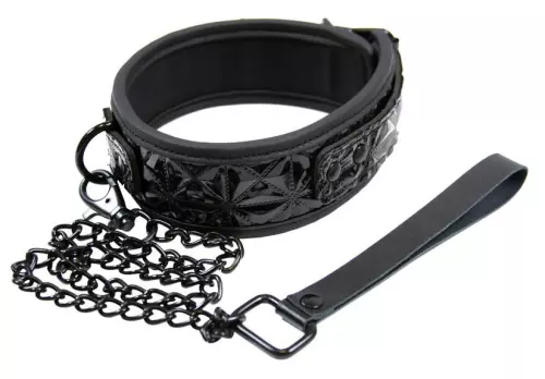 Halsband und Leine SM - Sinful Black – 1/2