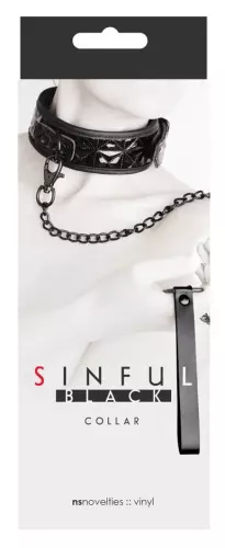 Halsband und Leine SM - Sinful Black – 2/2
