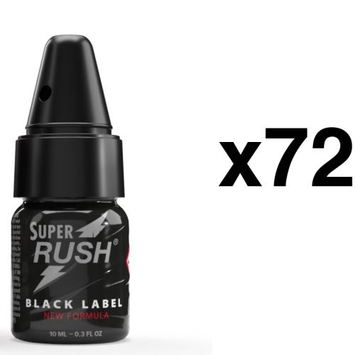 SUPER RUSH Black Label 10ml Bouchon Diffuseur x72