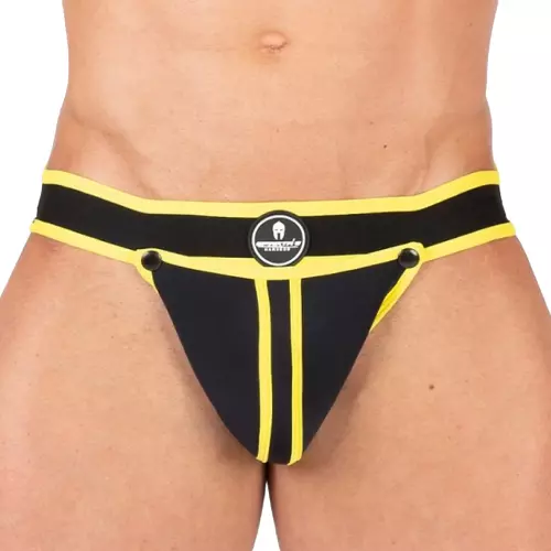Jockstrap Shell Schwarz-Gelb – 1/2