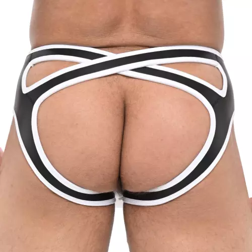 Jockstrap Olympo Schwarz-Weiß – 2/2