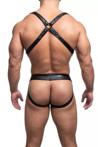 Set Jock und Harness NAUSICA Schwarz-Rot – 2/2