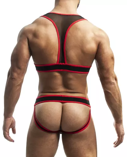 Penelope Schwarz-Rot Jock-Harness – 2/2