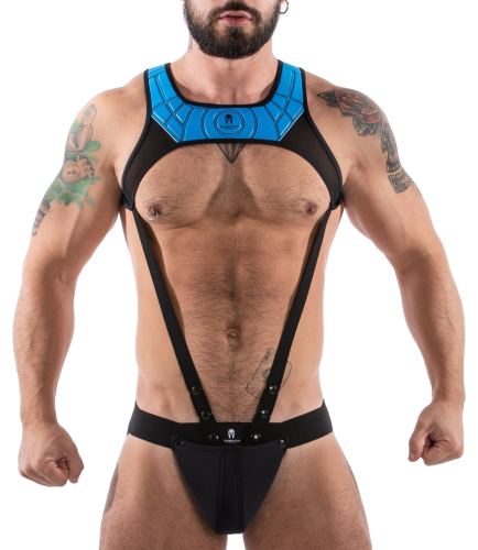 Ensemble Jock et Harnais Tauro Noir-Bleu