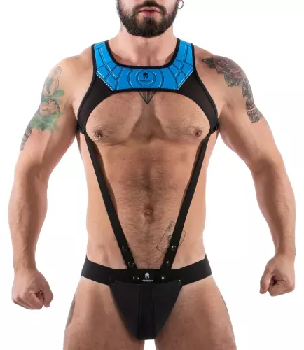 Set Jock und Harness Tauro Schwarz-Blau – 1/2