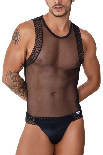 Débardeur Transparent en Mesh BASTET Noir
