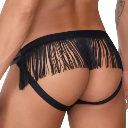 Jockstrap mit Fransen Yuelao Schwarz – 2/6