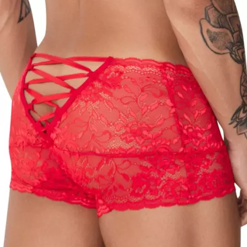 Shorty aus Spitze Veno Rot – 2/9