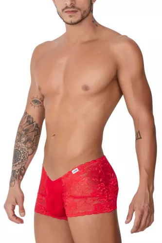 Shorty aus Spitze Veno Rot – 3/9