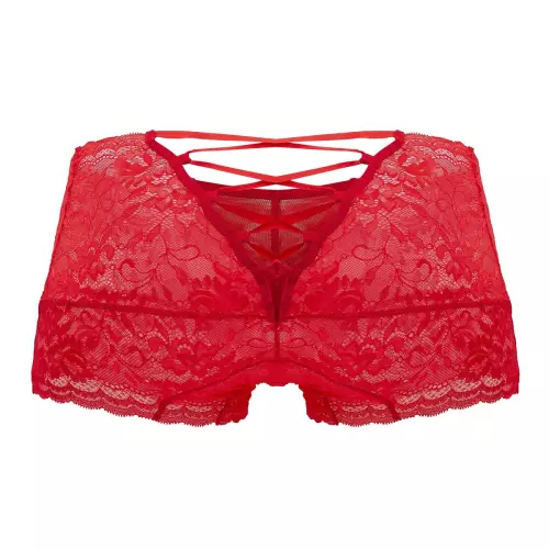 Shorty aus Spitze Veno Rot – 6/9